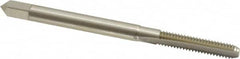 OSG - #5-40 UNC 2B/3B 2 Flute Bright Finish High Speed Steel Straight Flute Standard Hand Tap - Bottoming, Right Hand Thread, 1-15/16" OAL, 5/8" Thread Length, H2 Limit, Oversize - Makers Industrial Supply