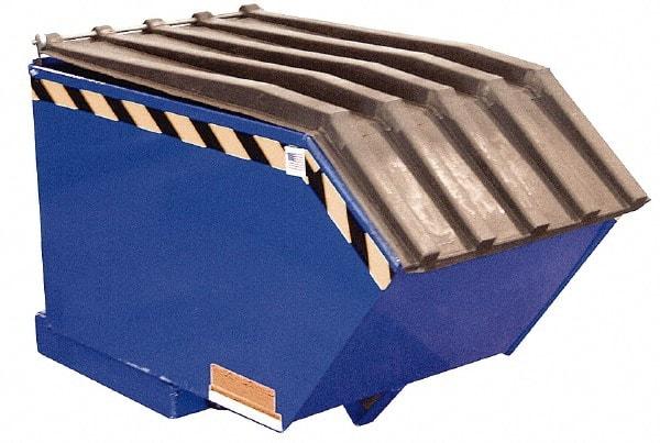 Vestil - Heavy-Duty Virgin Black Polyethylene Self-Dumping Hopper Poly Lid - Makers Industrial Supply