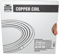 Mueller Industries - 20' Long, 3/8" OD, Grade Alloy 122 Copper Seamless Tube - 0.032" Wall Thickness - Makers Industrial Supply