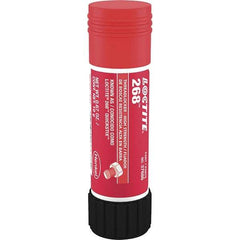 Loctite - 19 g Stick, Red, High Strength Semisolid Threadlocker - Series 268, 72 hr Full Cure Time, Hand Tool, Heat Removal - Makers Industrial Supply