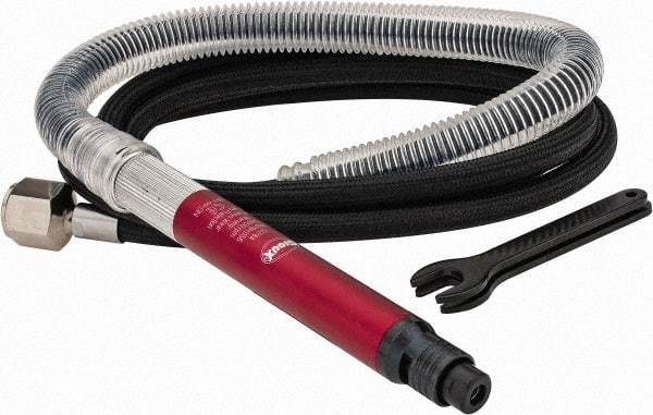 Sioux Tools - 1/8" Collet, Straight Handle, Straight Air Die Grinder - 54,000 RPM, Remote Exhaust, 16.8 CFM, 0.1 hp, 6.21 bar - Makers Industrial Supply