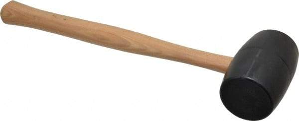 Garland - 1-3/16 Lb Head Rubber Mallet - 15-3/4" OAL, 13-1/2" Long Wood Handle - Makers Industrial Supply