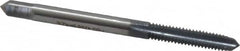 OSG - #8-32 UNC 2B 3 Flute elektraLUBE Finish High Speed Steel Straight Flute Standard Hand Tap - Plug, Right Hand Thread, 2-1/8" OAL, 3/4" Thread Length, H3 Limit - Makers Industrial Supply