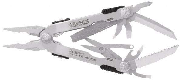 Gerber - 14 Piece, Multi-Tool Set - 6-3/8" OAL, 5" Closed Length - Makers Industrial Supply