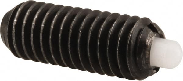 Gibraltar - 8-36, 7/16" Thread Length, 0.052" Plunger Projection, Steel Threaded Spring Plunger - 0.07" Max Plunger Diam, 0.437" Plunger Length, 0.5 Lb Init End Force, 1.5 Lb Final End Force - Makers Industrial Supply