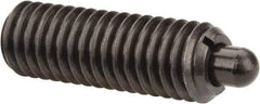 Gibraltar - 3/8-16, 5/8" Thread Length, 0.11" Plunger Projection, Steel Threaded Spring Plunger - 0.186" Max Plunger Diam, 0.625" Plunger Length, 4.5 Lb Init End Force, 18.5 Lb Final End Force - Makers Industrial Supply