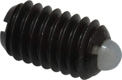 Gibraltar - 3/8-16, 5/8" Thread Length, 0.11" Plunger Projection, Steel Threaded Spring Plunger - 0.186" Max Plunger Diam, 0.625" Plunger Length, 4.5 Lb Init End Force, 18.5 Lb Final End Force - Makers Industrial Supply