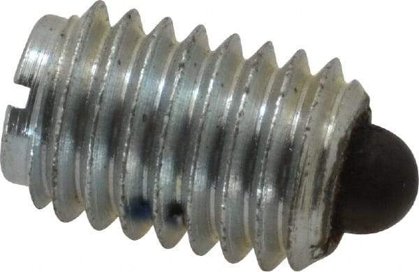 Gibraltar - 1/2-13, 3/4" Thread Length, 0.151" Plunger Projection, Steel Threaded Spring Plunger - 1/4" Max Plunger Diam, 0.75" Plunger Length, 5 Lb Init End Force, 28.5 Lb Final End Force - Makers Industrial Supply