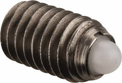 Gibraltar - 3/8-16, 5/8" Thread Length, 0.11" Plunger Projection, Stainless Steel Threaded Spring Plunger - 0.186" Max Plunger Diam, 0.625" Plunger Length, 1.5 Lb Init End Force, 5 Lb Final End Force - Makers Industrial Supply