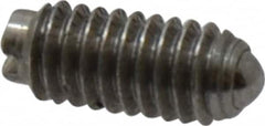 Gibraltar - 6-40, 0.078" Ball Diam, 5/16" Body Length, 0.023" Max Ball Reach, Threaded Ball Plunger - Steel Body, Steel Ball, 0.5 Lb Initial End Force, 1 Lb Final End Force - Makers Industrial Supply