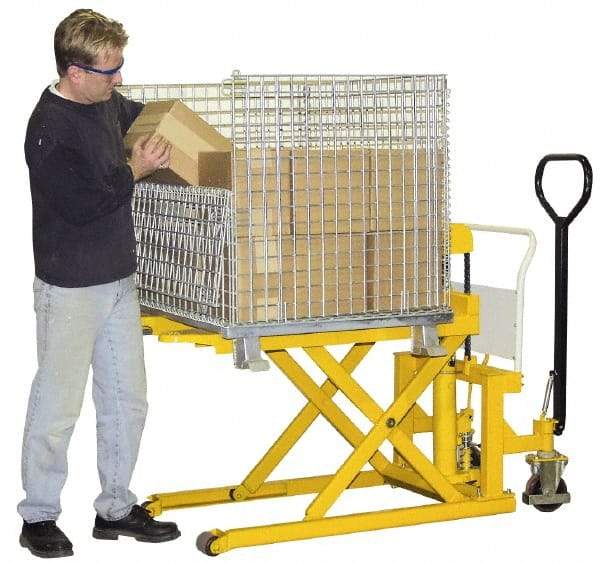 Vestil - 12V DC Lifting Table Portable High Rise Skid Lifter DC Power - Makers Industrial Supply