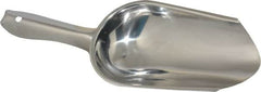 VOLLRATH - 5 oz Silver Stainless Steel Round Bottom Scoop - 5" Wide x 5-1/2" Deep Bowl, 4" Handle Length, 9-1/2" OAL - Makers Industrial Supply