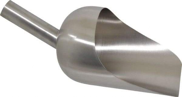 VOLLRATH - 52 oz Silver Stainless Steel Round Bottom Scoop - 5.3" Wide Bowl, 3.3" Handle Length, 12" OAL - Makers Industrial Supply