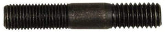 Dorman - 7/16-20 Long Thread, 7/16-14 Short Thread, 2-1/2" OAL Unequal Double Threaded Stud - Steel, Black Oxide Finish, 1" Long Thread Length, 13/16" Short Thread Length - Makers Industrial Supply