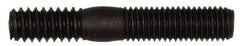 Dorman - 1/4-28 Long Thread, 1/4-20 Short Thread, 1-1/2" OAL Unequal Double Threaded Stud - Steel, Black Oxide Finish, 3/4" Long Thread Length, 1/2" Short Thread Length - Makers Industrial Supply