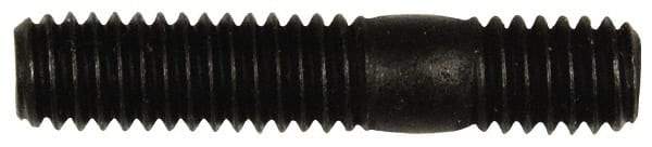 Dorman - 5/16-18 1-1/2" OAL Unequal Double Threaded Stud - Steel, Black Oxide Finish, 7/8" Long Thread Length, 7/16" Short Thread Length - Makers Industrial Supply