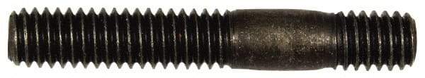 Dorman - 5/16-18 2" OAL Unequal Double Threaded Stud - Steel, Black Oxide Finish, 1" Long Thread Length, 7/16" Short Thread Length - Makers Industrial Supply