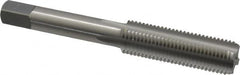 OSG - 7/16-20 UNF 4 Flute Bright Finish High Speed Steel Straight Flute Standard Hand Tap - Bottoming, Right Hand Thread, 3-5/32" OAL, 1-7/16" Thread Length, H3 Limit, Oversize - Makers Industrial Supply