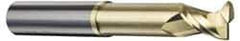 Accupro - 1/2", 2 Flute, Single End, Solid Carbide, 0.09" Corner Radius End Mill - 3" OAL, 45° Helix, Right Hand Flute, 5/8" LOC, Right Hand Cut, 1-3/8" Extended Reach - Makers Industrial Supply