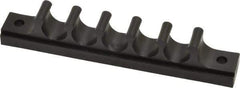 Midwest Control - 1/2 Hose OD, Multitube Holder - Black, 5 Slots, 4-1/2" OAL, 0.218" Mounting Hole, For Use With Plastic Tubing, Hose & Wire - Makers Industrial Supply