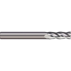 Micro 100 - 25mm, 50mm LOC, 25mm Shank Diam, 127mm OAL, 4 Flute Solid Carbide Square End Mill - Exact Industrial Supply