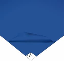 Wearwell - 3' Long x 2' Wide x 1/8" Thick, Dry Environment, Smooth Pattern Clean Room Matting - Tacky Sheets, Blue, 30 Layers per Mat, Series 095 - Makers Industrial Supply