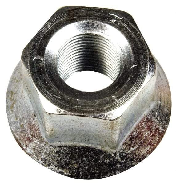 Dorman - 5/8-18 Zinc Finish Flanged Wheel Nut - 1-1/8" Hex, 1-1/16" OAL, 1.62 Diam Flange Seat Angle - Makers Industrial Supply