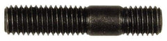 Dorman - M8x1.25 40mm OAL Unequal Double Threaded Stud - Steel, Black Oxide Finish, 21mm Long Thread Length, 10mm Short Thread Length, Metric - Makers Industrial Supply