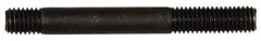 Dorman - M8x1.25 70mm OAL Unequal Double Threaded Stud - Steel, Black Oxide Finish, 24mm Long Thread Length, 10mm Short Thread Length, Metric - Makers Industrial Supply