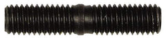 Dorman - M8x1.25 38mm OAL Unequal Double Threaded Stud - Steel, Black Oxide Finish, 18mm Long Thread Length, 17mm Short Thread Length, Metric - Makers Industrial Supply