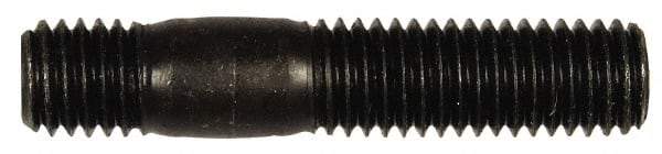 Dorman - M10x1.50 52mm OAL Unequal Double Threaded Stud - Steel, Black Oxide Finish, 27mm Long Thread Length, 12mm Short Thread Length, Metric - Makers Industrial Supply