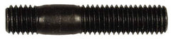 Dorman - M10x1.50 52mm OAL Unequal Double Threaded Stud - Steel, Black Oxide Finish, 27mm Long Thread Length, 12mm Short Thread Length, Metric - Makers Industrial Supply