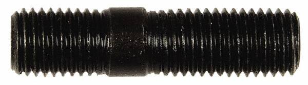 Dorman - M10x1.25 41mm OAL Unequal Double Threaded Stud - Steel, Black Oxide Finish, 21mm Long Thread Length, 13mm Short Thread Length, Metric - Makers Industrial Supply