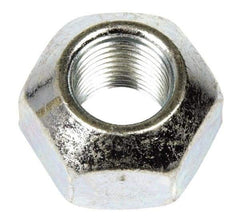 Dorman - 9/16-18 Zinc Finish Open Wheel Nut - 1" Hex, 21/32" OAL, 90° Seat Angle - Makers Industrial Supply