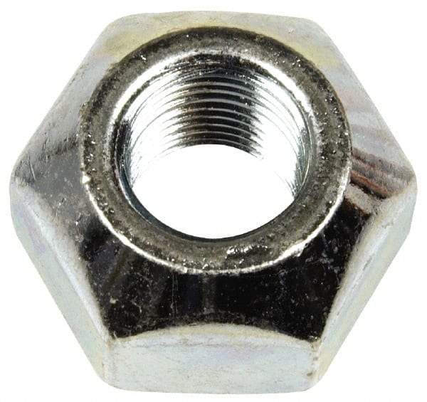 Dorman - 9/16-18 Zinc Finish Open Wheel Nut - 1-1/16" Hex, 21/32" OAL, 90° Seat Angle - Makers Industrial Supply