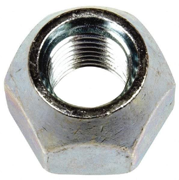 Dorman - M12-1.5 Zinc Finish Open Wheel Nut - 21mm Hex, 16mm OAL, 60° Seat Angle - Makers Industrial Supply