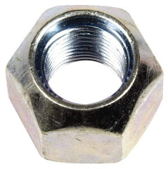 Dorman - 1/2-20 Zinc Finish Open Wheel Nut - 13/16" Hex, 5/8" OAL, 90° Seat Angle - Makers Industrial Supply