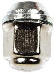 Dorman - M12-1.5 Stainless Finish Capped Wheel Nut - 19mm Hex, 29.5mm OAL, 60° Seat Angle - Makers Industrial Supply