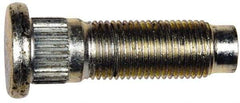 Dorman - 1/2-20 Serrated Bolt Wheel Stud - 0.545" Knurl, 1-3/4" OAL, 7/16" Shoulder Length - Makers Industrial Supply