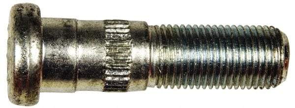 Dorman - 9/16-18 Serrated Bolt Wheel Stud - 5/8" Knurl, 2-1/8" OAL, 29/32" Shoulder Length - Makers Industrial Supply