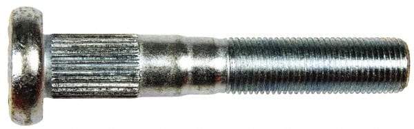 Dorman - 9/16-18 Serrated Bolt Wheel Stud - 0.621" Knurl, 3-17/32" OAL, 1-5/16" Shoulder Length - Makers Industrial Supply