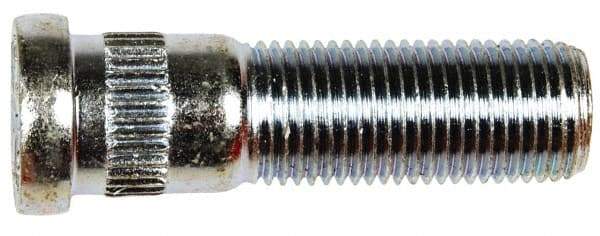 Dorman - 9/16-18 Serrated Bolt Wheel Stud - 5/8" Knurl, 2" OAL, 5/8" Shoulder Length - Makers Industrial Supply