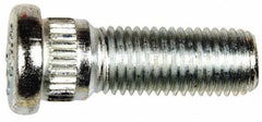 Dorman - M12-1.5 Serrated Bolt Wheel Stud - 14.22mm Knurl, 37mm OAL, 8mm Shoulder Length - Makers Industrial Supply