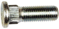 Dorman - M12-1.5 Serrated Bolt Wheel Stud - 14.35mm Knurl, 37.5mm OAL, 7mm Shoulder Length - Makers Industrial Supply