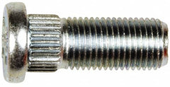 Dorman - M12-1.25 Serrated Bolt Wheel Stud - 12.83mm Knurl, 32.5mm OAL, 7mm Shoulder Length - Makers Industrial Supply