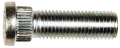 Dorman - M12-1.5 Serrated Bolt Wheel Stud - 14.3mm Knurl, 41.5mm OAL, 6.5mm Shoulder Length - Makers Industrial Supply