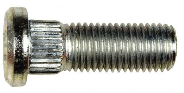 Dorman - M12-1.5 Serrated Bolt Wheel Stud - 12.95mm Knurl, 36mm OAL, 8mm Shoulder Length - Makers Industrial Supply