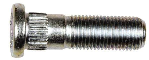 Dorman - M12-1.25 Serrated Bolt Wheel Stud - 12.83mm Knurl, 41.5mm OAL, 14mm Shoulder Length - Makers Industrial Supply