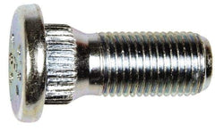 Dorman - M12-1.25 Serrated Bolt Wheel Stud - 14.27mm Knurl, 30.5mm OAL, 6mm Shoulder Length - Makers Industrial Supply