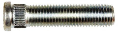 Dorman - M12-1.5 Serrated Bolt Wheel Stud - 12.8mm Knurl, 54mm OAL, 8mm Shoulder Length - Makers Industrial Supply